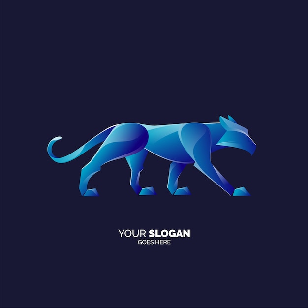 plantilla moderna del logotipo de Panther