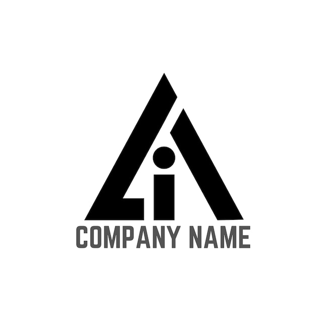 plantilla de monograma de logotipo de vector abstracto