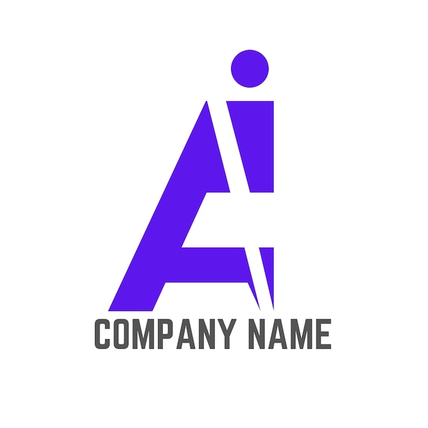 plantilla de monograma de logotipo de vector abstracto