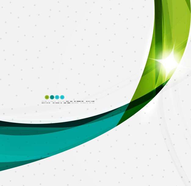 Plantilla de movimiento moderno de onda brillante