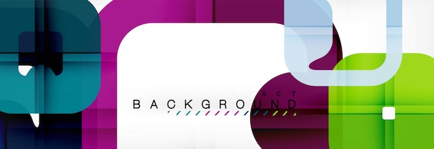 Plantilla multicolor de fondo geométrico cuadrado para presentación de negocios o tecnología o papel tapiz de diseño de portada de folleto web