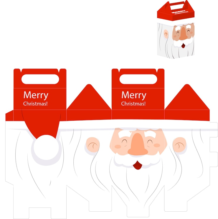 Vector plantilla de navidad plana vectorial