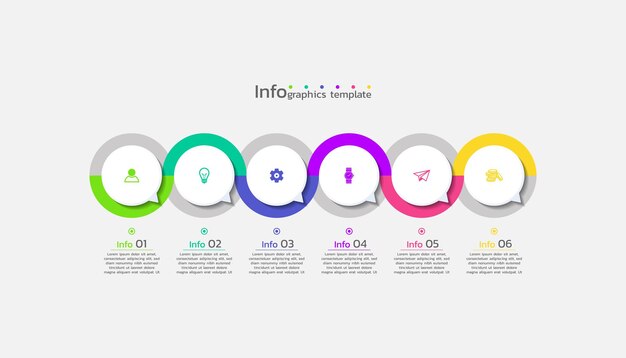 Plantilla de negocio de diseño de vector de infografía