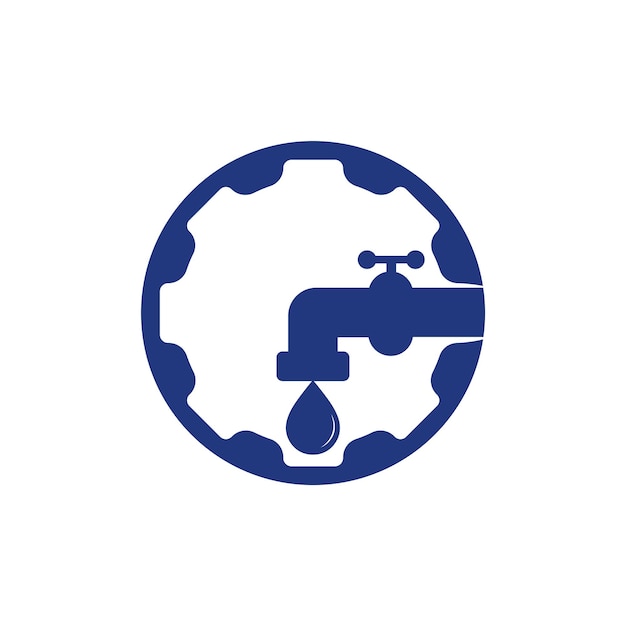 Plantilla de negocio de diseño de vector de símbolo de plomería