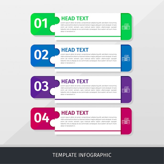 Plantilla de negocio de infografía Baner simple y moderno