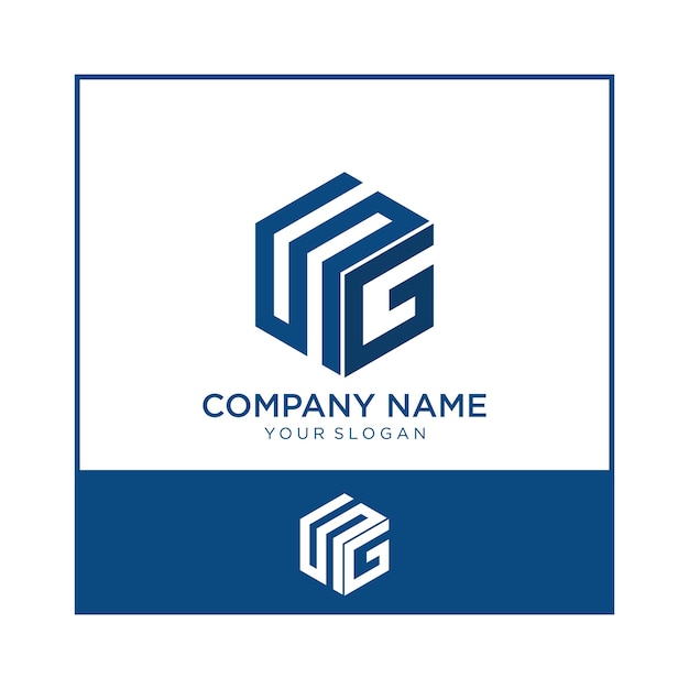 Plantilla de negocio de logotipo de letra inicial