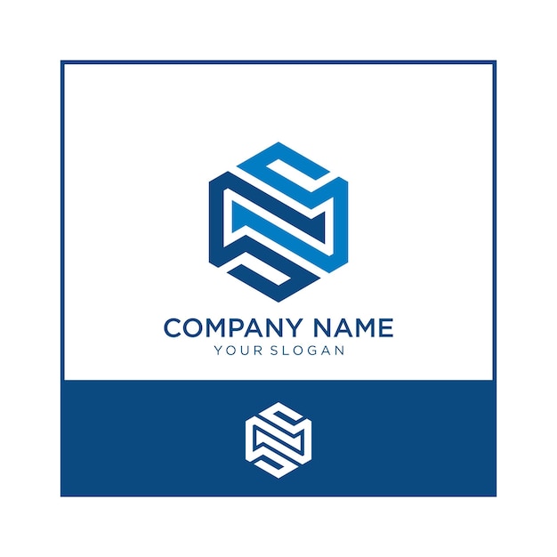 Plantilla de negocio de logotipo de letra inicial