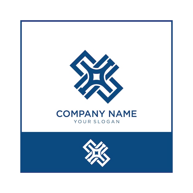 Plantilla de negocio de logotipo de letra inicial