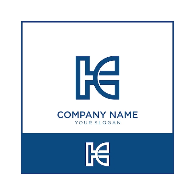 Plantilla de negocio de logotipo de letra inicial