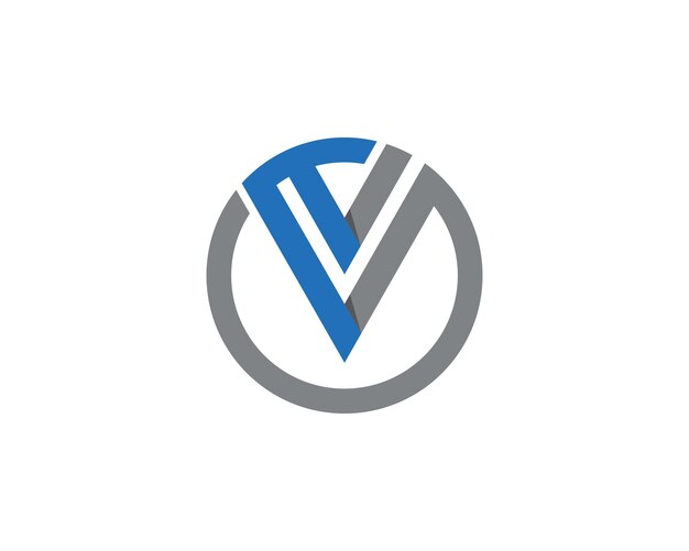 Plantilla de negocio de logotipo de letra V