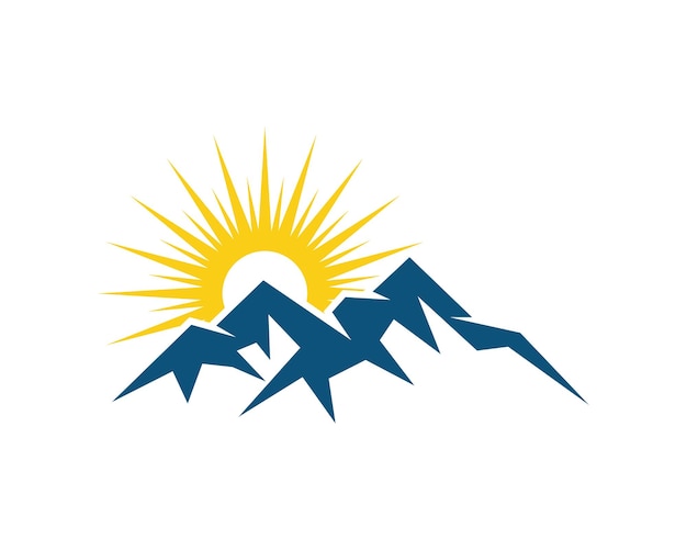 Plantilla de negocio de logotipo de montaña