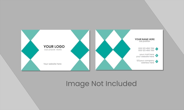 plantilla de negocio vectorial de diseño de banner de tarjeta de visita corporativa