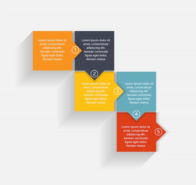 Plantilla de negocios de infografía