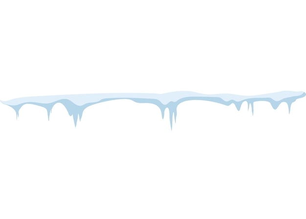 Plantilla de nieve vectorial de invierno