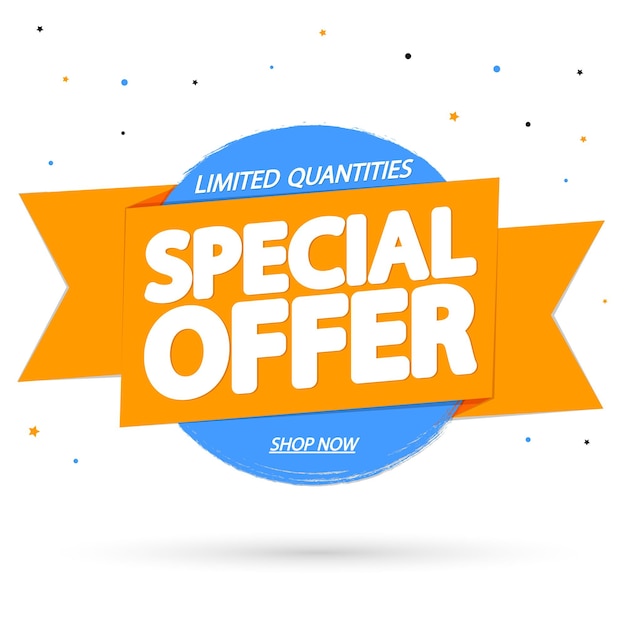 Plantilla o cartel de diseño de banner de oferta especial para venta para tiendas y tiendas en línea