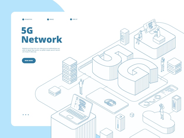 Plantilla de página de destino 5g