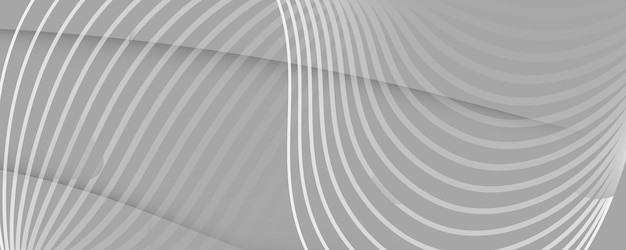 Plantilla de página de destino abstracta con líneas de onda y sha geométrico