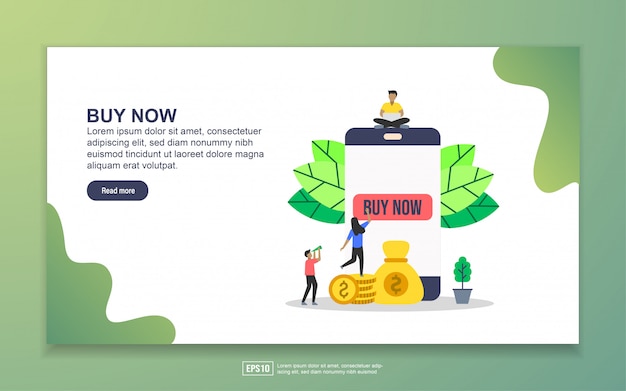 Plantilla de página de destino de Comprar ahora