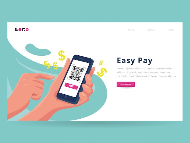 Plantilla de página de inicio de Easy Pay