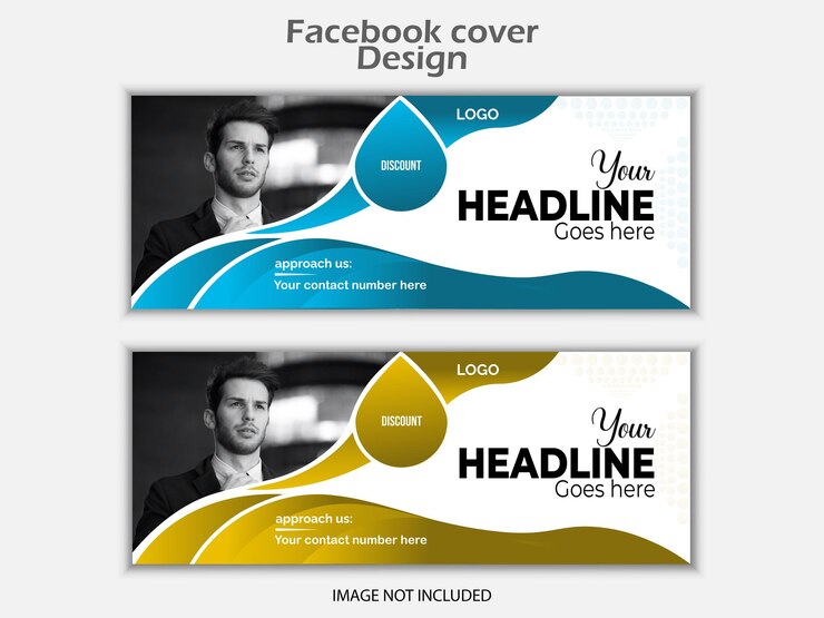 plantilla de página de portada de marketing digital de vector sencillo de Facebook