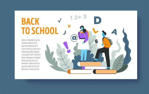 Plantilla de página web de aterrizaje de educación y conocimiento en línea