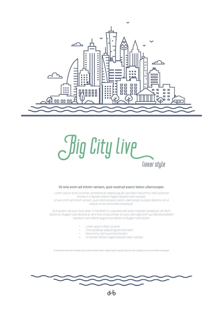 Plantilla de paisaje de la ciudad