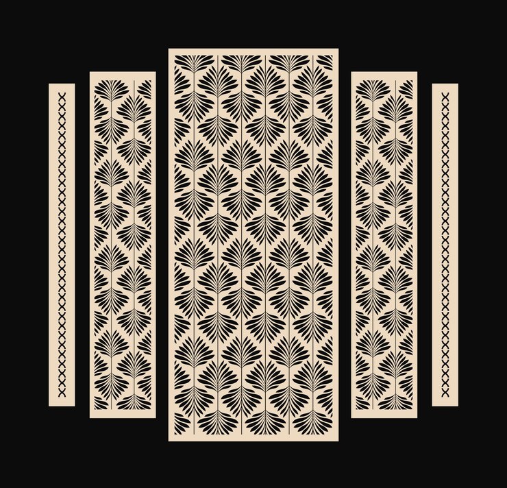 plantilla de paneles de corte por láser CNC patrón de corte decorativo