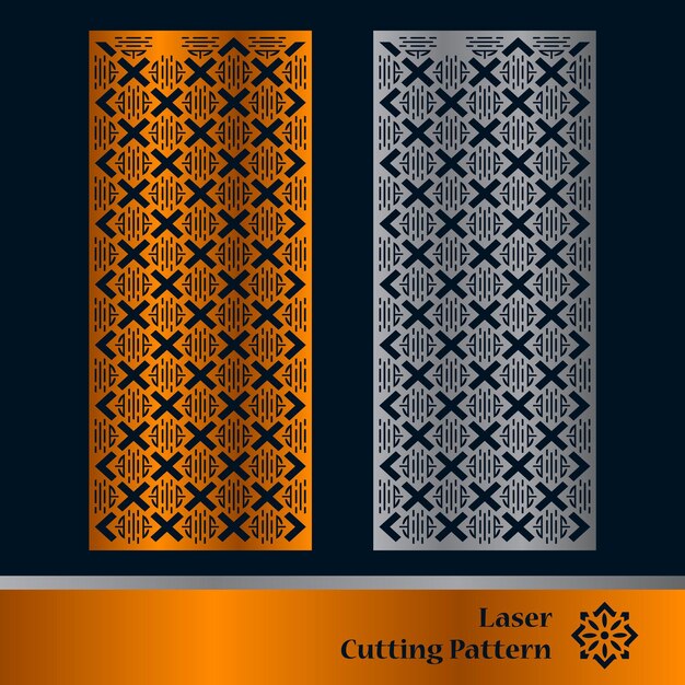 Plantilla de paneles de corte por láser y CNC