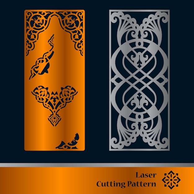 Plantilla de paneles de corte por láser y CNC