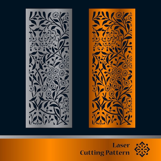 plantilla de paneles láser y de corte CNC