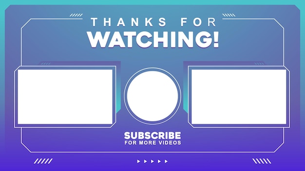plantilla de pantalla final de youtube