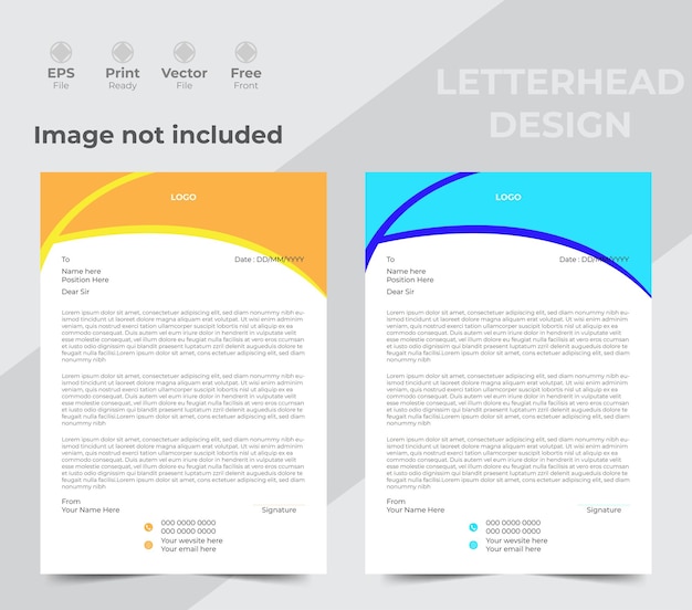 Vector plantilla de papel de carta para negocios y empresas modernas