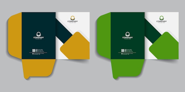 plantilla de papelería de marca archivo de negocios carpeta de documentos de negocio carpeta de archivos de la compañía
