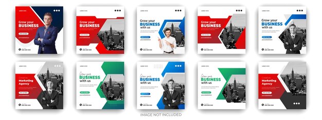 Plantilla de paquete de Boost Digital Marketing Agency Post para el crecimiento del negocio