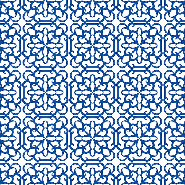 plantilla de patrón de batik javanés de vector de lujo y elegante