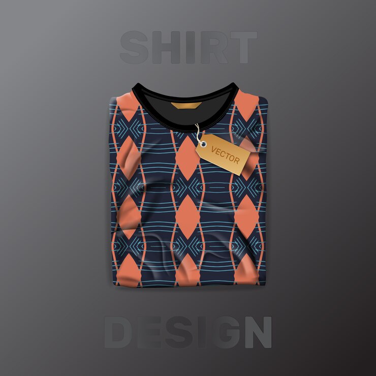 Vector plantilla de patrón de camisa