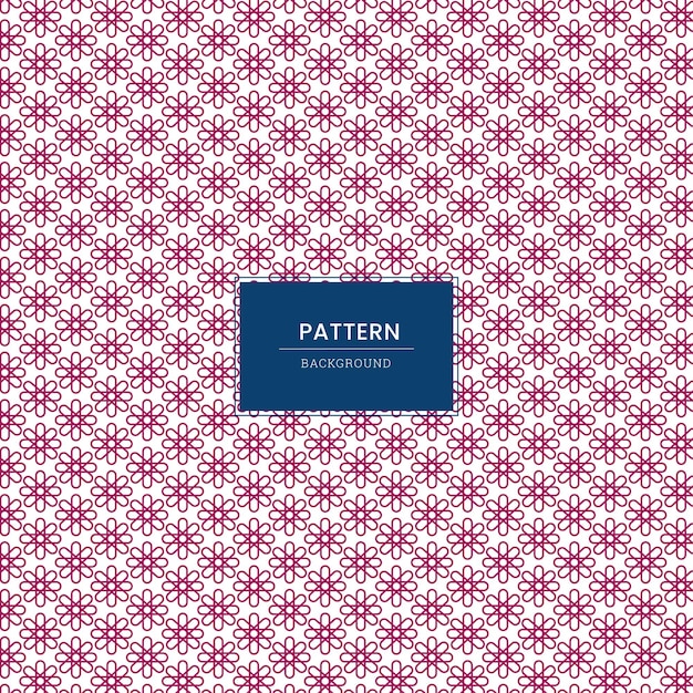 plantilla de patrón de diseño de vectores florales abstractos