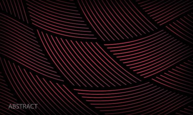 Plantilla de patrón geométrico abstracto con fondo negro