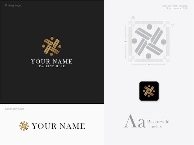 Plantilla personalizada Elegan Luxury Mature Company Logo para Spin Logo