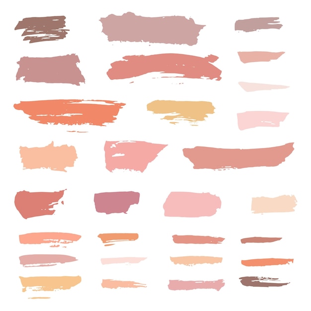 plantilla de pinceladas de maquillaje