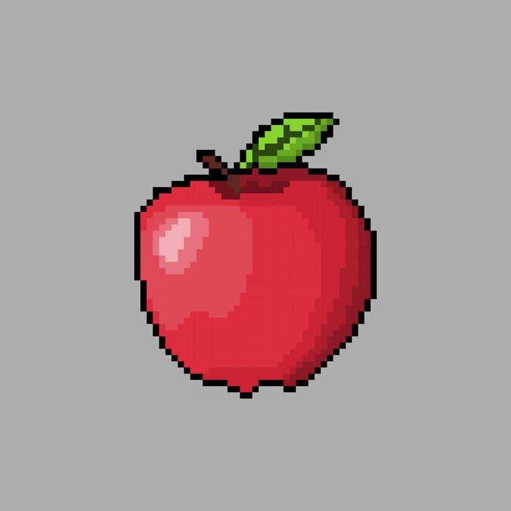 Plantilla de píxeles de diseño de ilustración de Apple
