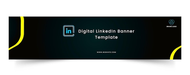 plantilla de portada de banner premium de LinkedIn