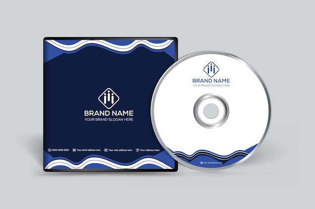 Plantilla de portada de CD profesional moderna