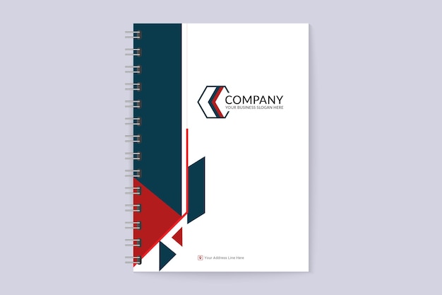 Plantilla de portada de cuaderno creativo profesional