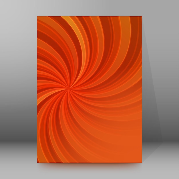Plantilla de portada de folleto formato vertical brillante background34