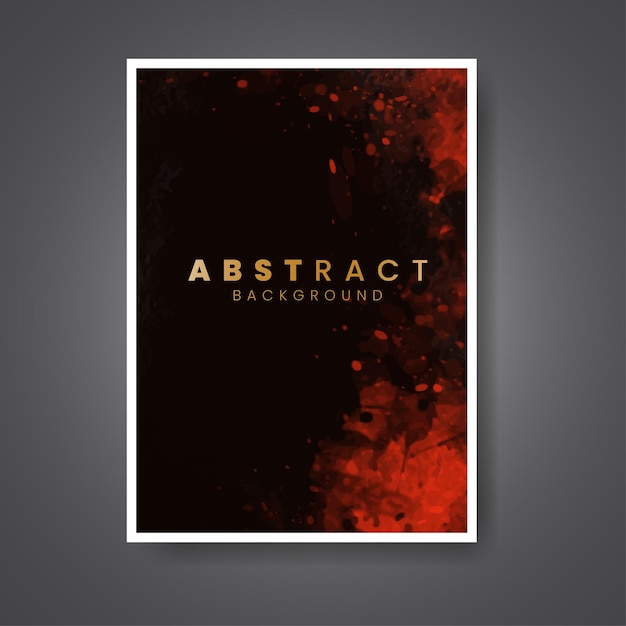 Plantilla de portada con fondo de acuarela Diseño para el logotipo de banner de postal con fecha de portada