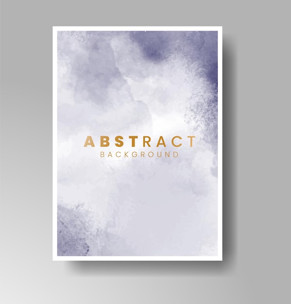 Plantilla de portada con fondo de acuarela Diseño para el logotipo de banner de postal con fecha de portada