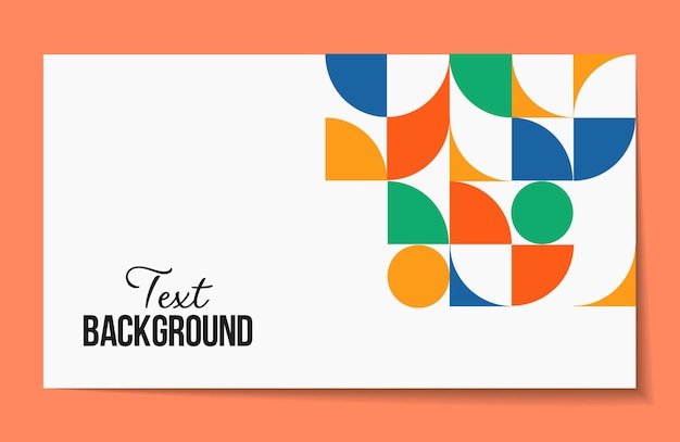 Plantilla de portada con fondo geométrico Fondo para el banner Vector