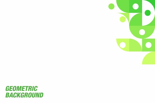 plantilla de portada con fondo geométrico Fondo para el estandarte en color verde Vector EPS 10