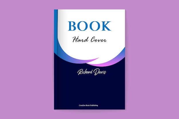 Plantilla de portada de libro de color degradado creativo moderno profesional